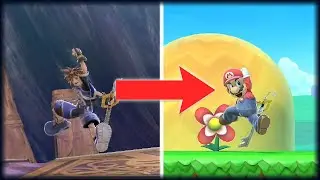 Sora in Smash Ultimate but it's Mario