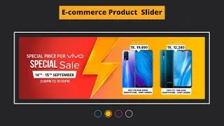 e-commerce product slider using Html and Css 2020 | image slider using only html and css