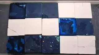 Shades of Blue Dyed Gym Chalk and PJ | Oddly Satisfying ASMR