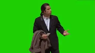 Free Confused John Travolta Green Screen Chroma