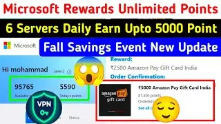 Microsoft Rewards Old VPN 2023 TRICKS Back😱Microsoft rewards unlimited points fall savings Event