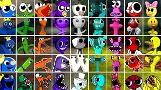 New Rainbow Friends 2.0 But ALL Versions Sing It 🎶 Roblox Rainbow Friends But It's Anime (FNF Mod)