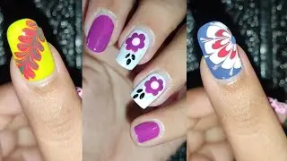 4 Beautiful nail art design💅💅 Easy DIY nail art just using household items❤❤❤