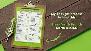 How I Designed the Menu for a Fresh Breakfast & Brunch Restaurant | Step-by-Step Process
