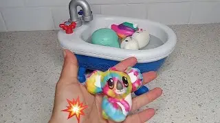 Squishys Playing in the Bathtub 😵‍💫#viralvideo #funny #squishy #unboxing #asmrvideo