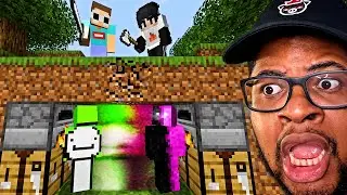 TRAP GOD IS BACK! WATCHING DREAM & DAQUAVIS MINECRAFT SPEEDRUNNER SWAP VS 2 HUNTERS
