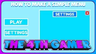 How to Make a Simple Menu in ROBLOX Studio