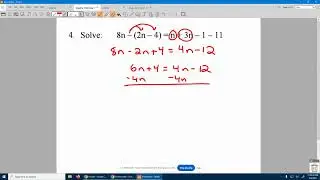 Algebra 2 RQ Ch. 1-2 #4