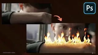 How to add flame in Photoshop