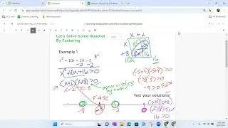 Solving Quadratic Inequalities by Factoring