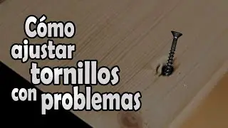 Cómo reparar perforaciones de tornillos en una silla