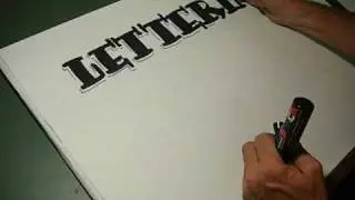 How to draw pen Lettering freehand style lesson 2