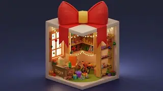 Toy Store in Blender 3.3 | 3D Modeling Process | TimeLapse Tutorial