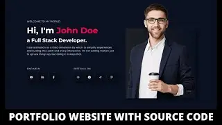 Build & Deploy Responsive Portfolio Website using Reactjs, vite, Tailwindcss || Free source code