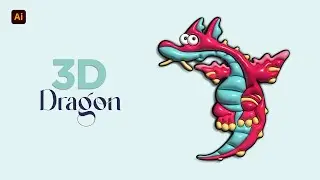 HOW TO CREATE 3D DRAGON | Illustrator Tutorial