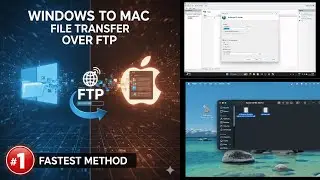 Transfer Files from Windows to Mac via FTP | How to start FTP on Windows | How to Connect Mac to FTP