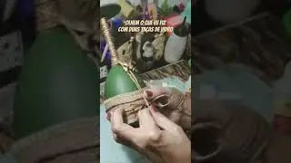 Usei duas taças de vidro e transformei em uma linda decoração