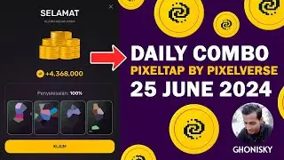 💵 DAILY COMBO CARD PIXEL TAP 25 JUNE 2024 | KARTU KOMBO HARIAN PIXELTAP BY PIXELVERSE 25 JUNI 2024
