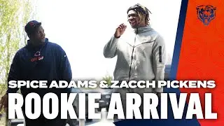 Spice Adams rides with Zacch Pickens to rookie minicamp | Chicago Bears