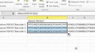 How to use Ziktech PDF417 Barcode Font Solution in MS Word