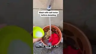 Do this before donating your clothes !! 