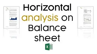 Horizontal analysis balance sheet