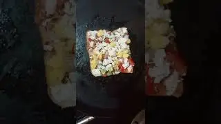 അറിയാലോ  She is വേറ ലെവൽ#Home made bread pizza 🍕#food
