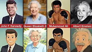 Famous People Reimagined in Ghibli Style | Celebrity Art Transformations