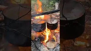 А как ты готовишь УХУ? #рыбалка #тайга #еда