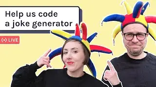 Live-code a joke generator with us | JavaScript, CSS, HTML