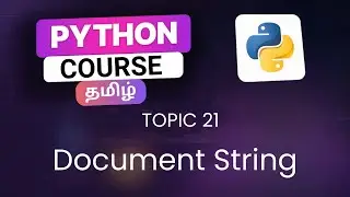 Document String in Python in Tamil