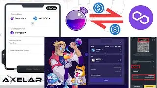 How to withdraw USDC Using Axelar Satellite bridge: Osmosis to Polygon network
