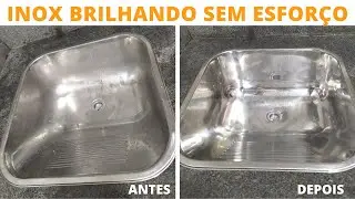 FAÇO ISSO NA PIA DAS PATROAS E O INOX FICA BRILHANDO SEM ESFREGA ESFREGA | Coisas Fáceis