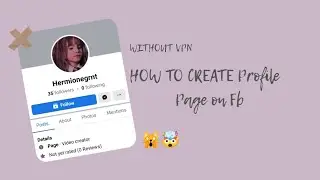how to create facebook profile page, without using vpn (fb only)