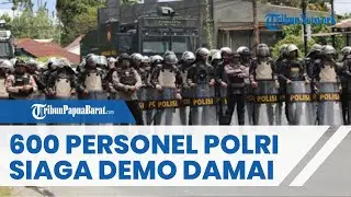 600 Personel Polri Kawal Ketat Demo Aliansi Mahasiswa di Manokwari Papua Barat