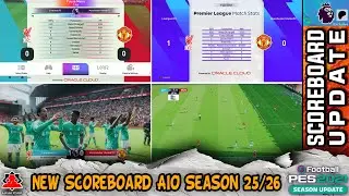 New 🔥 Complete SCOREBOARD Package AIO + Update Season 25/26 - PES 2021 & Football Life 2025.