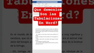 Tabulaciones de Word y tecla TAB