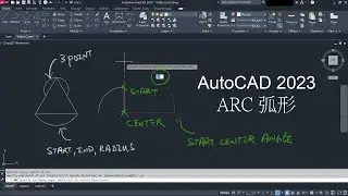 AutoCAD  Video 12 - Tips of AutoCAD  Arc Command