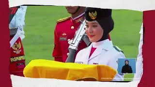 AYUMI SASAKI PEMBAWA BAKI BENDERA, MENJADI PERHATIAN SAAT UPACARA HUT RI KE-77