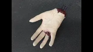 How to make fake hand prop for Halloween CHEAP using Elmer's glue