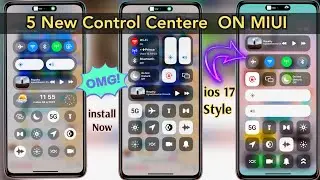 Top 5 ios Style Control Centre On MIUI 🔥 😍Redmi,Xiaomi ,Poco Device install ios control centere