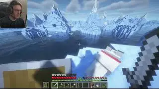 Pewds reaction to the Elder Guardian Jumpscare in Minecraft