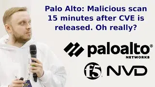 Palo Alto: Malicious scan 15 minutes after CVE is released. Oh really?