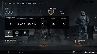 Another Cheater in Ranked Doubles in Halo Infinite: Bebeinas3696