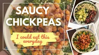 Saucy Chickpeas with Mushrooms & Japanese BBQ | Easy Vegan Meal You Can Eat Every Day!