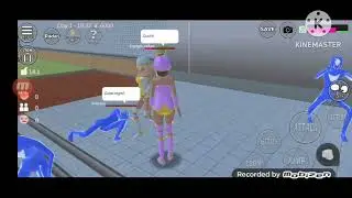 Sakura school simulator ranger girl fighting ranger putih gameplay