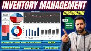 Build Inventory Management Dashboard in Excel | Excel Inventory Management Template | Stock Control