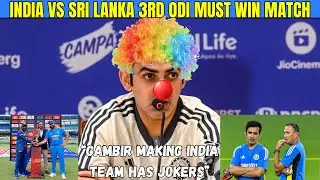INDIA TOUR OF SRILANKA🏏 2024 ODI SERIES🥵 | INDIA VS SRI LANKA 3RD ODI MUST 😱WIN MATCH FOR INDIA💥