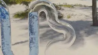 Glass Mario Pipe Realistic Fluid Simulation in Cycles - Mantaflow/Flip Fluids - Blender