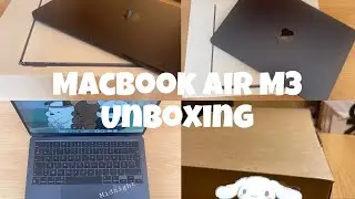 Macbook Air M3 ( Midnight ) Unboxing ||